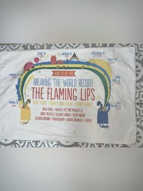 RARE Flaming Lips World Record Tour 2012 Pillowcase